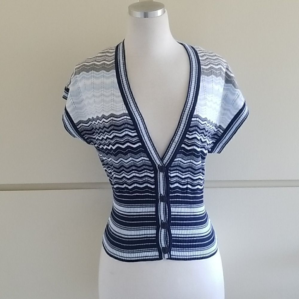 Red Berry Blue Dropped Shoulder Sweater Vest. NWT